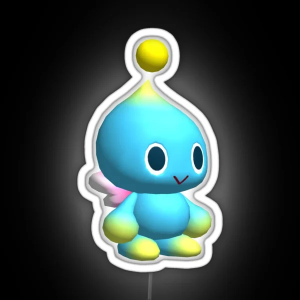 Cute Chao Sonic The Hedgehog Led Phone Case RGB Neon Sign