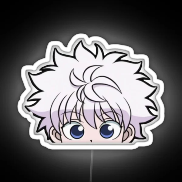 Cute Chibi Anime Peeker RGB Neon Sign