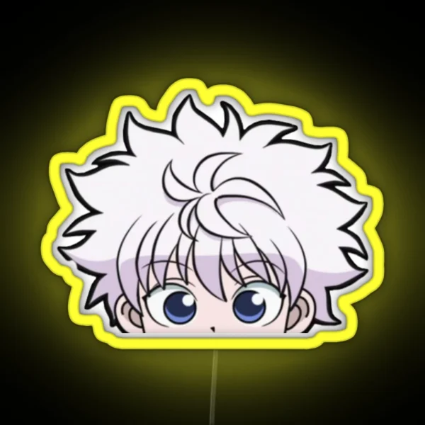 Cute Chibi Anime Peeker RGB Neon Sign