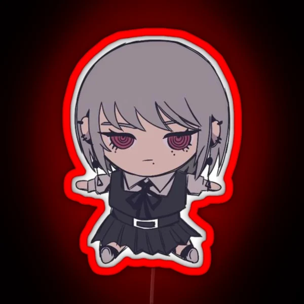 Cute Chibi Fami Devil RGB Neon Sign