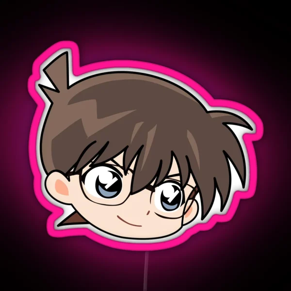 Cute Conan RGB Neon Sign