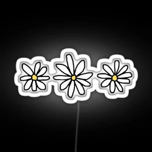 Cute Flowers RGB Neon Sign