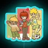 Cute Fruit Boy Gijinkas RGB Neon Sign - Image 3