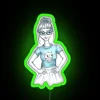 Cute Geeky Girl RGB Neon Sign - Image 4
