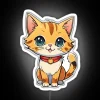 Cute Happy Cartoon Cat RGB Neon Sign