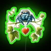 Cute Jumping Spider Of Love Valentines Day RGB Neon Sign - Image 4