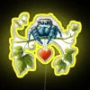 Cute Jumping Spider Of Love Valentines Day RGB Neon Sign - Image 5