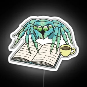 Cute Jumping Spider RGB Neon Sign