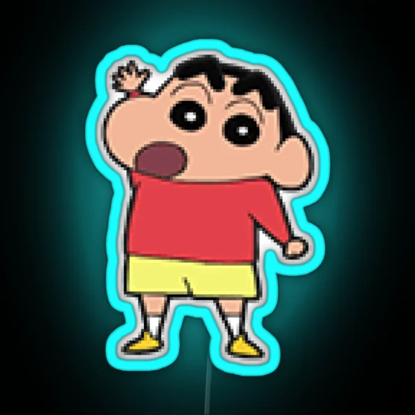 Cute Kid Boy Shin Chan RGB Neon Sign
