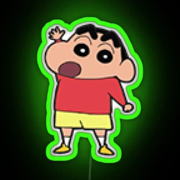 Cute Kid Boy Shin Chan RGB Neon Sign