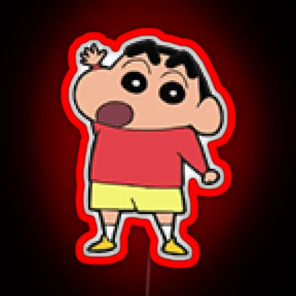 Cute Kid Boy Shin Chan RGB Neon Sign
