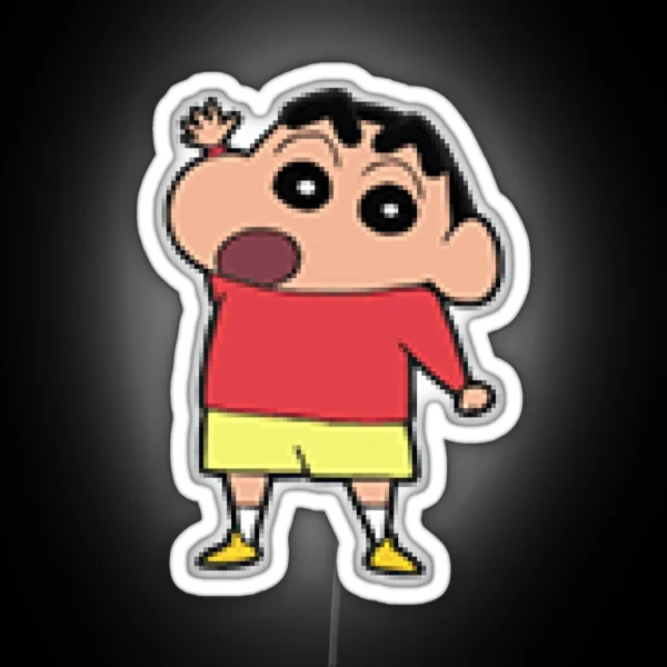 Cute Kid Boy Shin Chan RGB Neon Sign