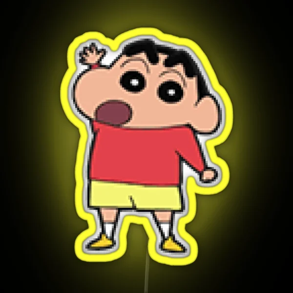 Cute Kid Boy Shin Chan RGB Neon Sign