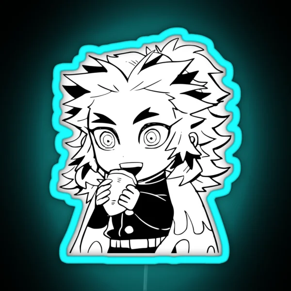 Cute Kyojuro Rengoku RGB Neon Sign