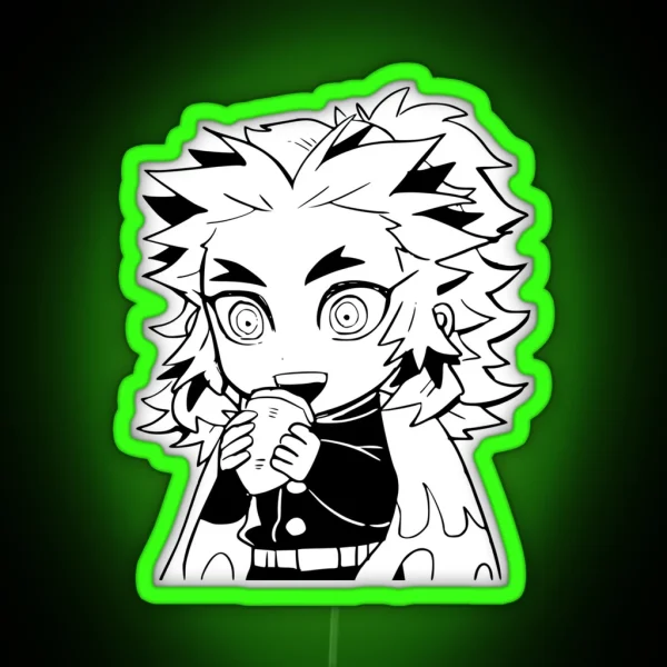 Cute Kyojuro Rengoku RGB Neon Sign