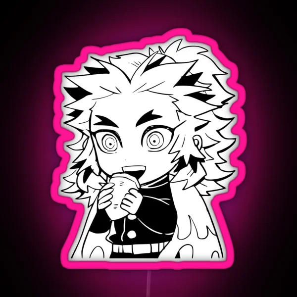 Cute Kyojuro Rengoku RGB Neon Sign