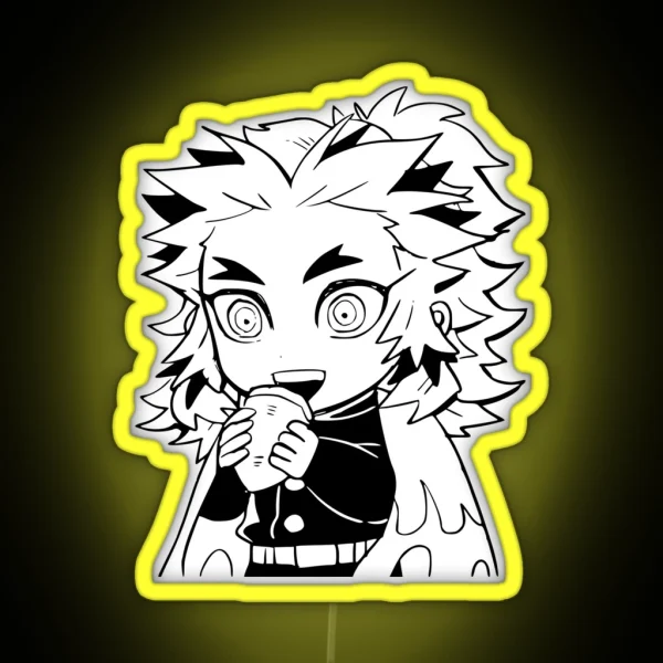 Cute Kyojuro Rengoku RGB Neon Sign