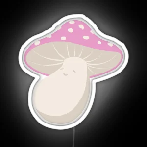Cute Mushroom Fly Agaric RGB Neon Sign