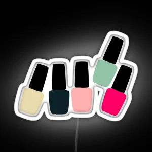 Cute Nail Polish RGB Neon Sign