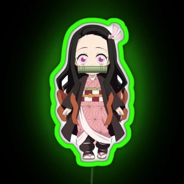 Cute Nezuko Kamado RGB Neon Sign
