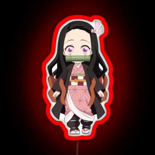 Cute Nezuko Kamado RGB Neon Sign