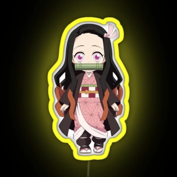 Cute Nezuko Kamado RGB Neon Sign