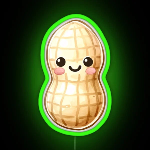 Cute Peanut RGB Neon Sign
