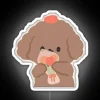 Cute Poodle With Tulips RGB Neon Sign - Image 5