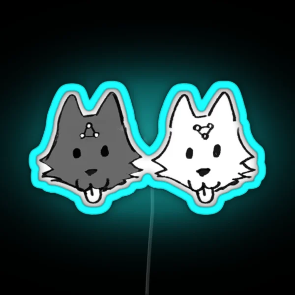 Cute Print Megumi S Divine Dogs RGB Neon Sign
