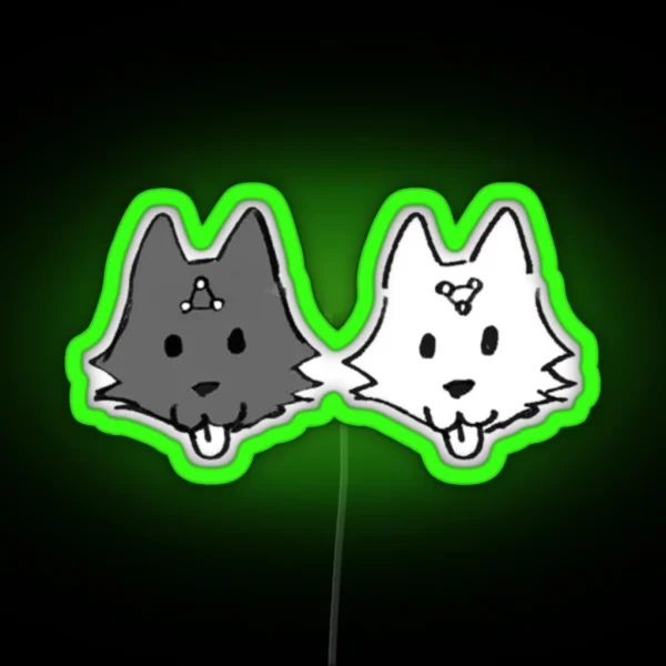 Cute Print Megumi S Divine Dogs RGB Neon Sign