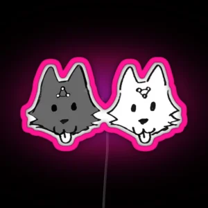 Cute Print Megumi S Divine Dogs RGB Neon Sign