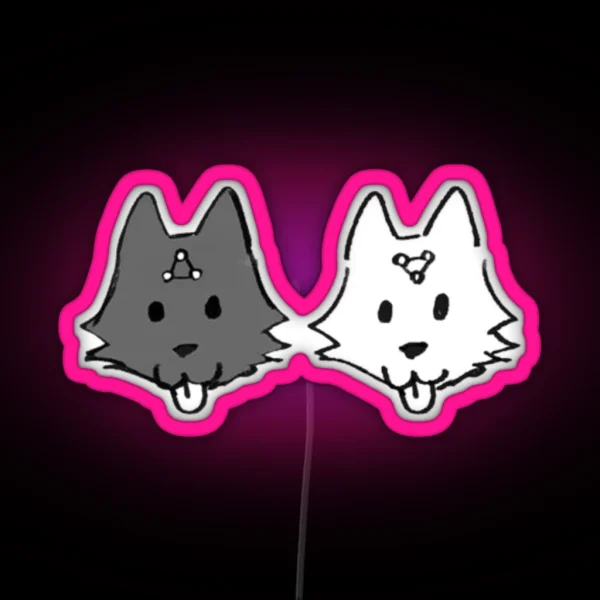 Cute Print Megumi S Divine Dogs RGB Neon Sign