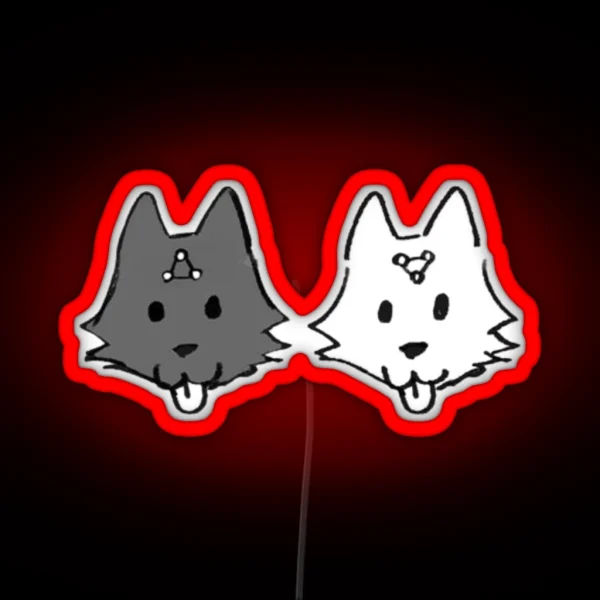 Cute Print Megumi S Divine Dogs RGB Neon Sign
