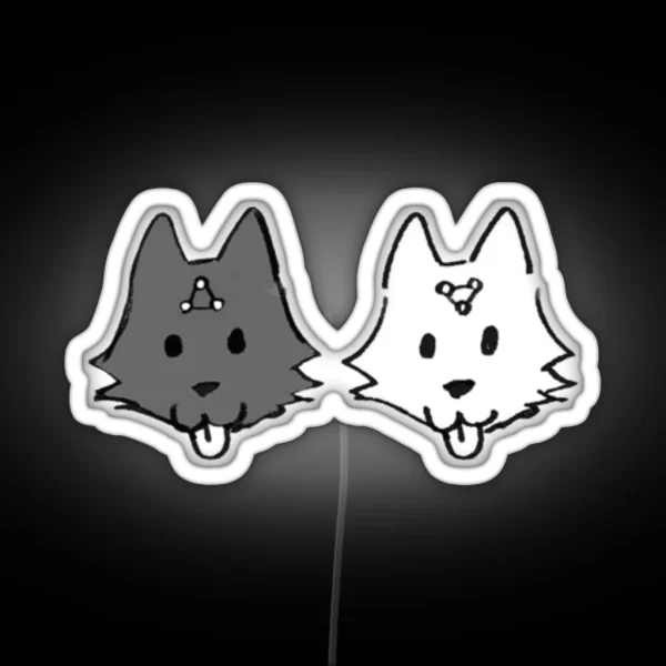 Cute Print Megumi S Divine Dogs RGB Neon Sign