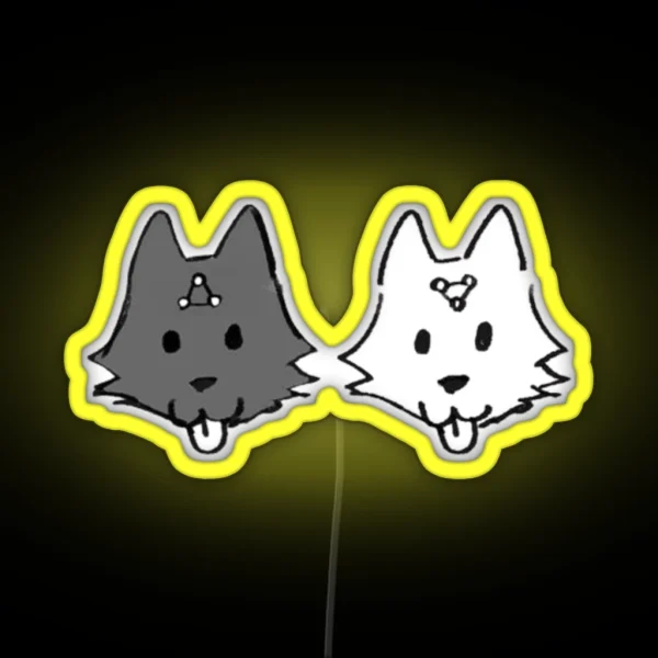 Cute Print Megumi S Divine Dogs RGB Neon Sign