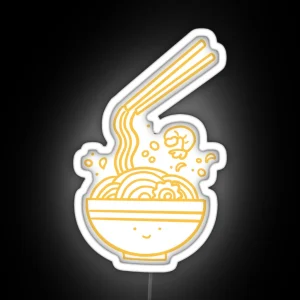 Cute Ramen Bowl RGB Neon Sign