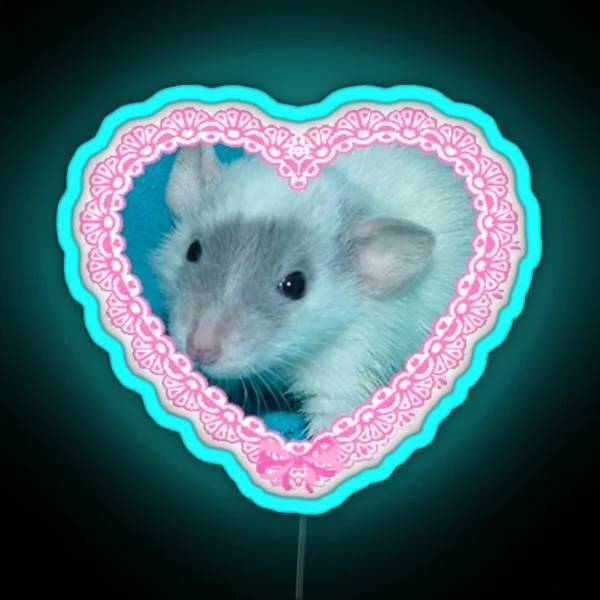 Cute Rat RGB Neon Sign