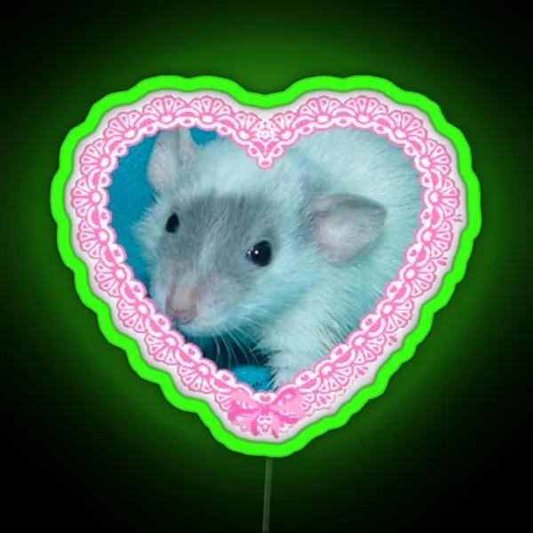 Cute Rat RGB Neon Sign