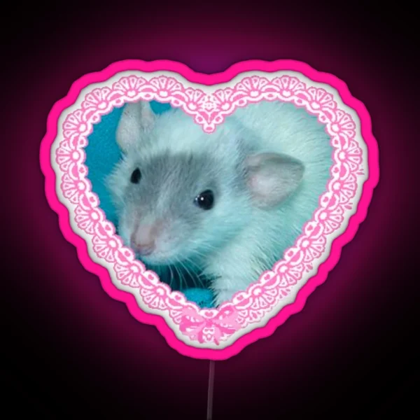 Cute Rat RGB Neon Sign