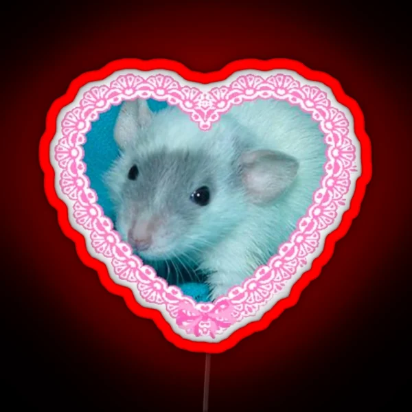 Cute Rat RGB Neon Sign