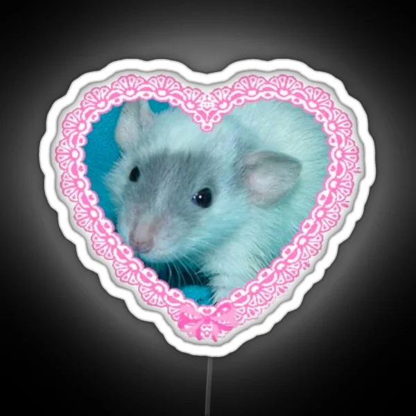 Cute Rat RGB Neon Sign