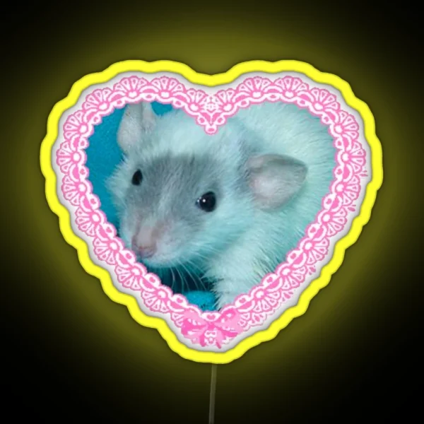 Cute Rat RGB Neon Sign