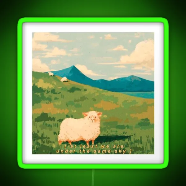 Cute Sheep Led RGB Neon Sign