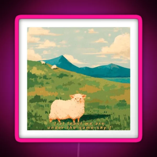 Cute Sheep Led RGB Neon Sign