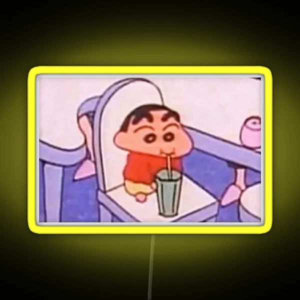 Cute Shin Chan RGB Neon Sign