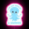 Cute Socially Awkward I M Not Really A Hugger RGB Neon Sign - Image 6