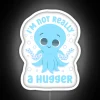 Cute Socially Awkward I M Not Really A Hugger RGB Neon Sign