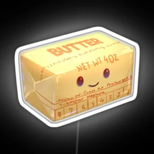 Cute Stick Of Butter RGB Neon Sign