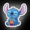 Cute Stitch Drinking Bubble Tea RGB Neon Sign - Image 5