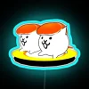 Cute Sushi Battle Cats RGB Neon Sign - Image 3